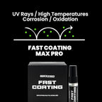 MaxPro Fast Coating: Providing long-lasting protection and deep shine for your vehicle, with easy application, high repellency, and extra scratch resistance, ensuring brilliance and durability.