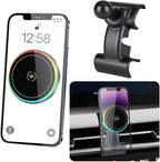 Car Magnetic Phone Mount for Hyundai Tucson 2025 2026 and Hyundai Santa Cruz 2025 2026 Auto Interior Accessories Best Cellphone Holder Fast 15W Wireless Charger Cell Phones Charging GPS Screen Stand