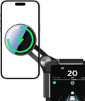 for Tesla Model Y Model 3 Cybertruck 15W Wireless Phone Charger Holder [No Annoying Light], Car Phone Charging Mount for Magsafe, No Adhesive, 360° Adjustable, Compatible with All Smartphones