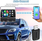 Sunweyer Wireless CarPlay & Android Auto Adapter 2 in 1 Auto Connect Box, Supports Online Updates Wired to Wireless for Cars Have Wired Carplay
