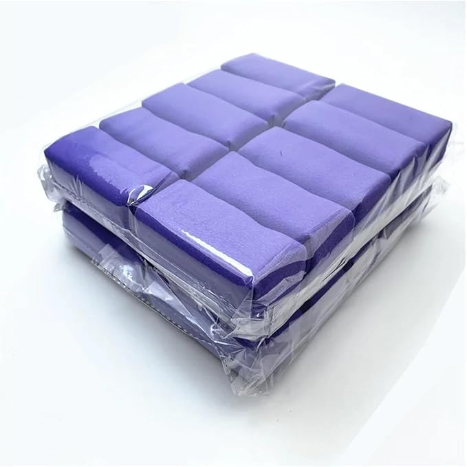 Car Detailing Suede Sponge Applicator Use with Ceramic Coating for Cars Paint, Metal, Plastic Trim, Rubber & Glass(20 PCS Purple)