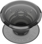 PopSockets Adhesive Phone Grip, Holder, Phone Stand, Black - Translucent Black Smoke