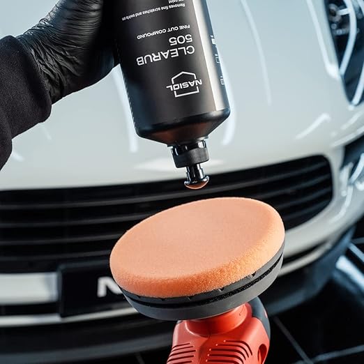 Nasiol CleaRub 505 Silicon Free Scratch Remover High Tech Fine Cut Compound, Polishing, Rubbing Compound for Car Scratches, Compound Polish, Auto Detailing, 16 Fl oz.