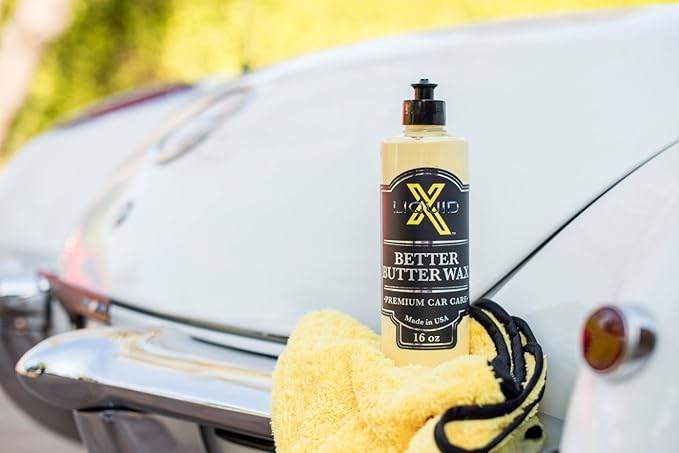 Liquid X Better Butter Wax - Enrich Paint Color & Add Protection with Carnuba Infused Wet Wax - Remove Swirl Marks & Scratches - Easy On & Off (16 oz)