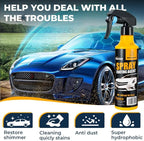 NUAN 2-Pack Nano Hydrophobic Ceramic Coating, 300ml Car Coating Spray Kit, Easy-to-Spray Auto Paint Protection, Includes Microfiber Cloth for Vehicle Shine & Protection