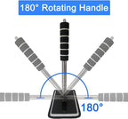 7Pcs Car Windshield Cleaner Tool Kit with Extendable Handle & 4 Upgraded High-Density Reusable Microfiber Pads, Velcro Microfiber Pads for Fast Stick & Peel for Cars, SUVs, Trucks & Home Windows