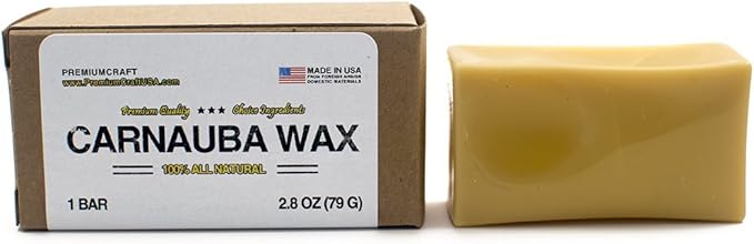 100% Carnauba Wax Bar - 3.1" x 1.8" x 1.2"