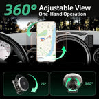 Phone Mount for BMW Mini Cooper (2007-2012 2013), Magnetic iPhone Holder, Magsafe Car Mount Charger, 15W Wireless Car Charger, Hands Free & 360°, 2008 2009 2010 2011 Mini Cooper Car Accessories