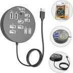 Holibanna USB Hub Ports Splitter Compact USB Data Dock Station for Laptop Multi USB Port Expander for Travel and Business Use High Speed Transmission Design