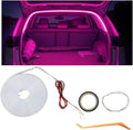 Car Trunk LED Strip Light, 6.56FT Silicone Flexible Cuttable Vehicle Trunk Cargo Ambient Lighting, Waterproof Bright Auto Trunk Interior Lamp Decoration, Universal for SUV RV Truck (Purple)