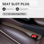 KIFIDAN 2PCS Car Seat Gap Filler,Flexible in between Car Seat Catcher for Tightly Filling Seats Gaps,Universal Cars Console Catcher Interior Cars Accessories for Women & Men (Brown)