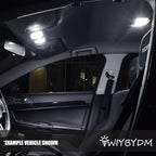 LED Interior Lights Bulb Kit for Hyundai Santa Fe 2013 2014 2015 2016 2017 2018 2019 2020 Map Dome Vanity Mirror Trunk License Plate Tag Lights Interior Bulbs + Install Tool Guide