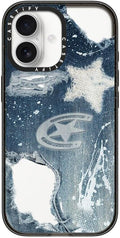 CASETiFY Impact iPhone 17 Case [Slim/Compatible with Magsafe / 8.2 ft. 4X Military Grade Drop Protection] - Denim - Clear Black