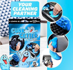 Car Cleaning Gel 12 Pack for Those Hard to Reach Places, Automotive Cup Holder Electronic Keyboard Office, Slime Gel Cleaner Dust Crumb Removal (Blueberry, 12 Pack)