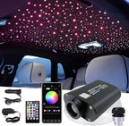 Firework 16W RGBW LED Fiber Optic Lights Star Ceiling Light Kit, Remote+APP+Music Mode Sound Sensor for Car & Home Decoration with Optical Fiber 160pcs 0.03in 6.5ft/2m