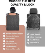 Owleys Set Seat Back Organizer & Car Seat Protector Hexy Waterproof & Non-Slip Protector for Child Car Cushion for Leather and Fabric Seats (Hexy Set 2)