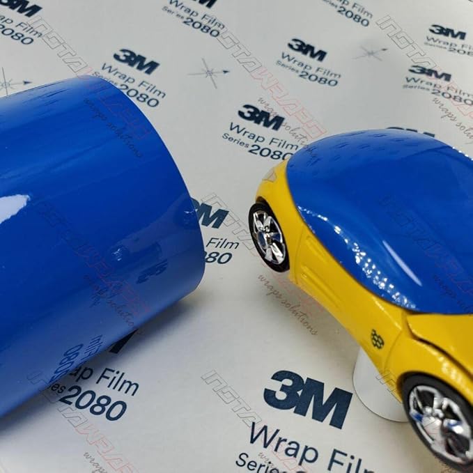 3M Car Wrap Roll 2080 Gloss Intense Blue | G47 | (5ft x 30ft (150 Sq/ft)) | Automotive Vinyl Wrap for Cars - Car Interior Wrap & Exterior | w/Free Instawraps Pro Glove