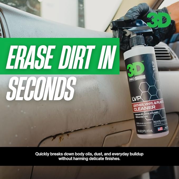 3D Orange Degreaser + LVP Interior Cleaner – Dual Surface Car Cleaning Kit for Interior & Exterior Grime