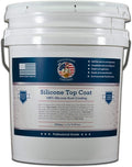 100% Silicone Roof Coating for RVs, Campers & Flat Roofs - Waterproof Seal for Leaks, Cracks & Seams - Ponding Water Resistant - 4.75 Gallon White