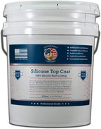 100% Silicone Roof Coating for RVs, Campers & Flat Roofs - Waterproof Seal for Leaks, Cracks & Seams - Ponding Water Resistant - 4.75 Gallon White