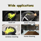 2 Pack Chenille Microfiber Car Wash Mitt 5-Finger Auto Dusting Gloves Scratch-Free&Lint-Free Car Washing Gloves for Car Detailing Trucks SUV RV Home Cleaning Mitts