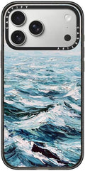 CASETiFY Impact iPhone 17 Pro Max Case [Slim/Compatible with Magsafe / 8.2 ft. 4X Military Grade Drop Protection] - Deep Blue Sea - Clear Black