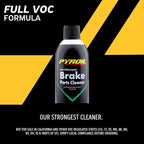 Pyroil Non-Chlorinated Brake Parts Cleaner, Instantly Removes Brake Dust, Grease & Grime, Quick Drying, 13 Oz (Pack of 12)