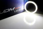 iJDMTOY 72-75mm Size Xenon White LED Halo Ring Lighting Kit for Automotive Accent/Ambient or Retrofit Decoration