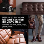 FORTIVO Leather Recoloring Balm, Color Restorer, Scratch Remover, Couch Paint and Repair, Leather Balm for Couches