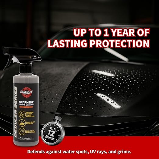 Renegade Products Graphene Spray Coating with Sio2, 1 Year Coating for Enthusiasts and Professionals