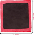 Clay Towel Auto Detailing Scratch Free and Paint Safe fine Grade Clay Bar Cloth for Car Detailing, Polishing and Removing Paint Contaminants (Red Mesh)