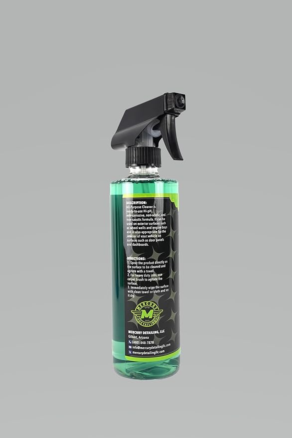 All Purpose Car Cleaner 16 oz (Pack of 2) | Interior & Exterior Detailing Spray | Degreaser for Engine, Wheels, Upholstery & Leather | pH Balanced | No Residue | Made in USA