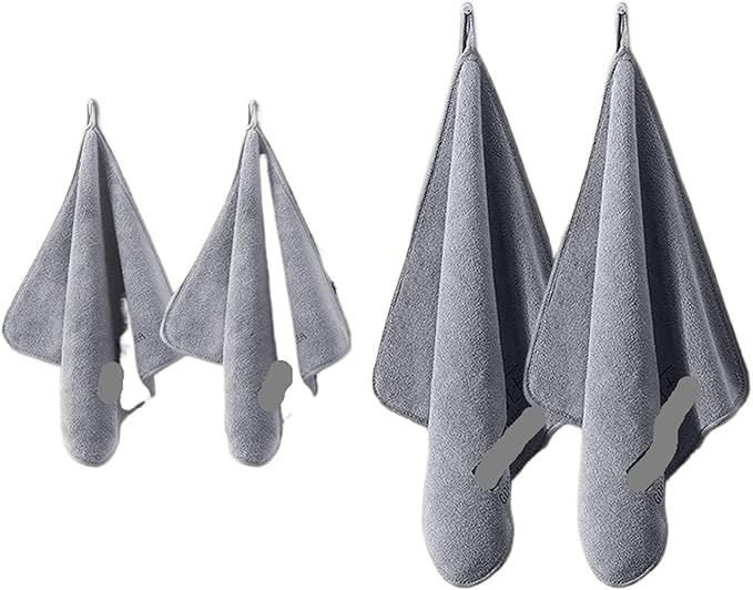Microfiber Wash Towel Car Cleaning and Drying Cloth for Detailing and Care(30x30 add 30x60 X2)