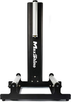 Maxshine Wheel Rim Detailing Rolling Wheel Stand (WS01) - 23”L x 14”W x 36”H, 360° Tire & Rim Detailing, Ceramic Coating, Tire Shine, Wheel Wash & Roller Stand - Black