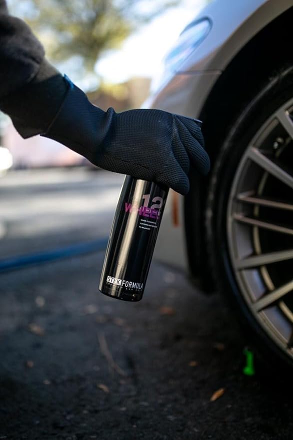 12 Wheel | Wheel Cleaner with Iron Remover | pH Balanced Color Change for Brake Dust | Viscous Gel Cling on Barrels and Faces | Clear Coated Wheel Safe When Used Correctly | 4 Liters
