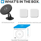 Compatible with Mag Safe Car Mount Dashboard Magnetic 360° Adjustable Phone Holder Soft Rubber Front Compatible with iPhone 16/15/ 14/13/ 12/ Pro/Pro Max No Metal Plate Needed Since 2021