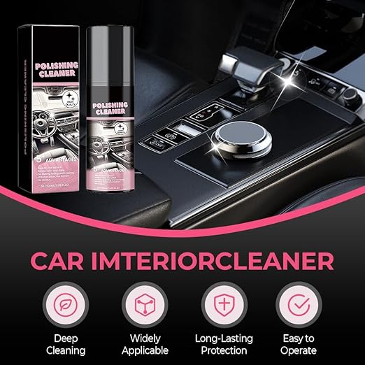 Car Interior Cleaner,Vehicle Interior Polish,Interiors Detailer Spray,Total Cars Interior Cleaner Rejuvenation,Decontamination,Interior All Purpose Car Cleaner (2PCS*100ml)