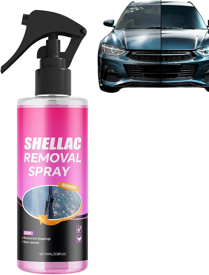 Car Cleaning Spray, 100ml All-Purpose Exterior Degreaser, Car Tar Remover Accessory for Truck Automotive Sedan Pickup Motorcycles, Removes Water Spot Bird Poop Resin Grease