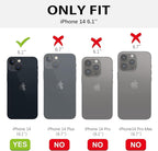 VENINGO iPhone 14 Case,Phone Case for iPhone 14,Slim Fit Soft 360° Ring Holder Kickstand Magnetic Car Mount Supported Easy Clean Shockproof Protective Cover for iPhone 14 6.1" 2022, Black/Golden