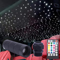 Starlight Headliner Kit 400 Strands 0.03in 9.8ft Fiber Optic Light Car Ceiling Roof Lighting 12V 6W RGBW Sound Activate APP/Remote Control for Car Room
