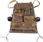Maykoosh Leather Car Seat Organizer - Buffalo Leather Backseat Storage