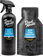 DadMode Laundry Stain Remover | 7-Enzyme Spray for Deep, Aged, Set-In Clothing Stains | Enzyme Booster Cleans Bodily Fluids, Oil, Wine, Turmeric | Sandalwood & Suede | 16oz Bottle + Refill Pouch