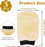 Car Wash Mitt Scratch Free, Microfiber Soft Wash Mitt 3 Pack