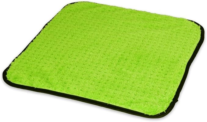 Liquid X Plush Waffle Weave Green Xtreme Microfiber Detailing Towel 16" x 16" Guaranteed Satisfaction (2 Pack)