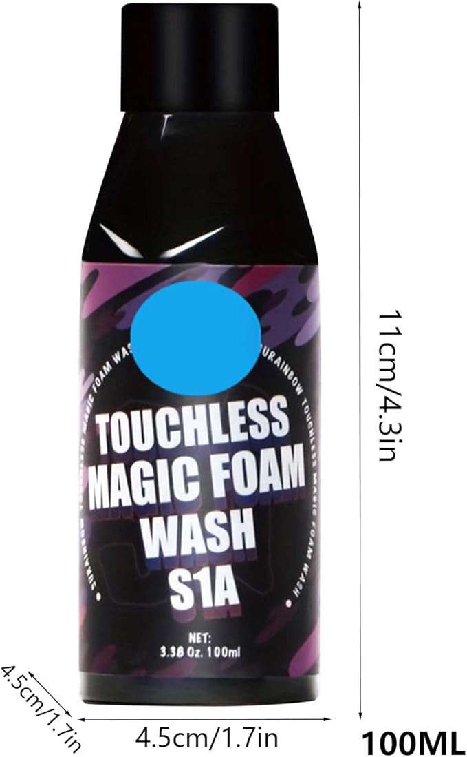 Exterior Car Cleaner - 11x4.5x4.5cm Fast-Dissolving Grease Remover, Powerful Foaming Wash Soap, Scratch-Free Auto Shine Formula | Vehicle Exterior Cleaning Liquid for Sedan SUV RV Truck Windshield Doo