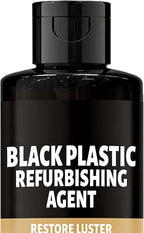 Car Black Trim Restorer, Sturdy Protective Formula, 100ml, Interior Trim Polish, Dashboard Shine Restorer, Long-Lasting Shine With Gloves And Sponge, For Dashboards, Panels, Bumpers, Or Other Interior