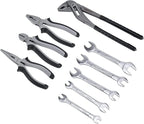 Amazon Basics 65-Piece General Household Home Repair and Mechanic's Hand Tool Kit Set with Storage Case, Portable, Non-Slip Handles, Black