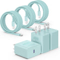 3Pack 45W Super Fast Charger Type C 10FT, USB C Android Phone Charger Fast Charging Block with Ertra Long Type-C Charger Cord for Samsung Galaxy S25/S25 Ultra/S25+/S24 Ultra/S24/S24+/S23/S22/S21-Green