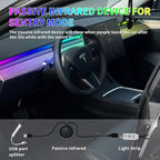 for Tesla Model 3 Y RGB Dreamcolor LED Neon Light Kits Dashboard Ambient Lighting Interior Lights 2025 2024 2023 2022 2021 Accessories Accessory, App & Remote & USB Hub, DC 12V