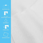 Tricol Clean 50PK Profesional Resuable Lint Free Microfiber Edgeless Cleaning Cloth Cleaning Rags,Absorbent Microfiber Wipes for Housekeeping, Car Cleaning(12 * 12 Inches) (white1)